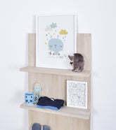 SMILE IT'S RAINING - Affiche enfant - Lapin et souris